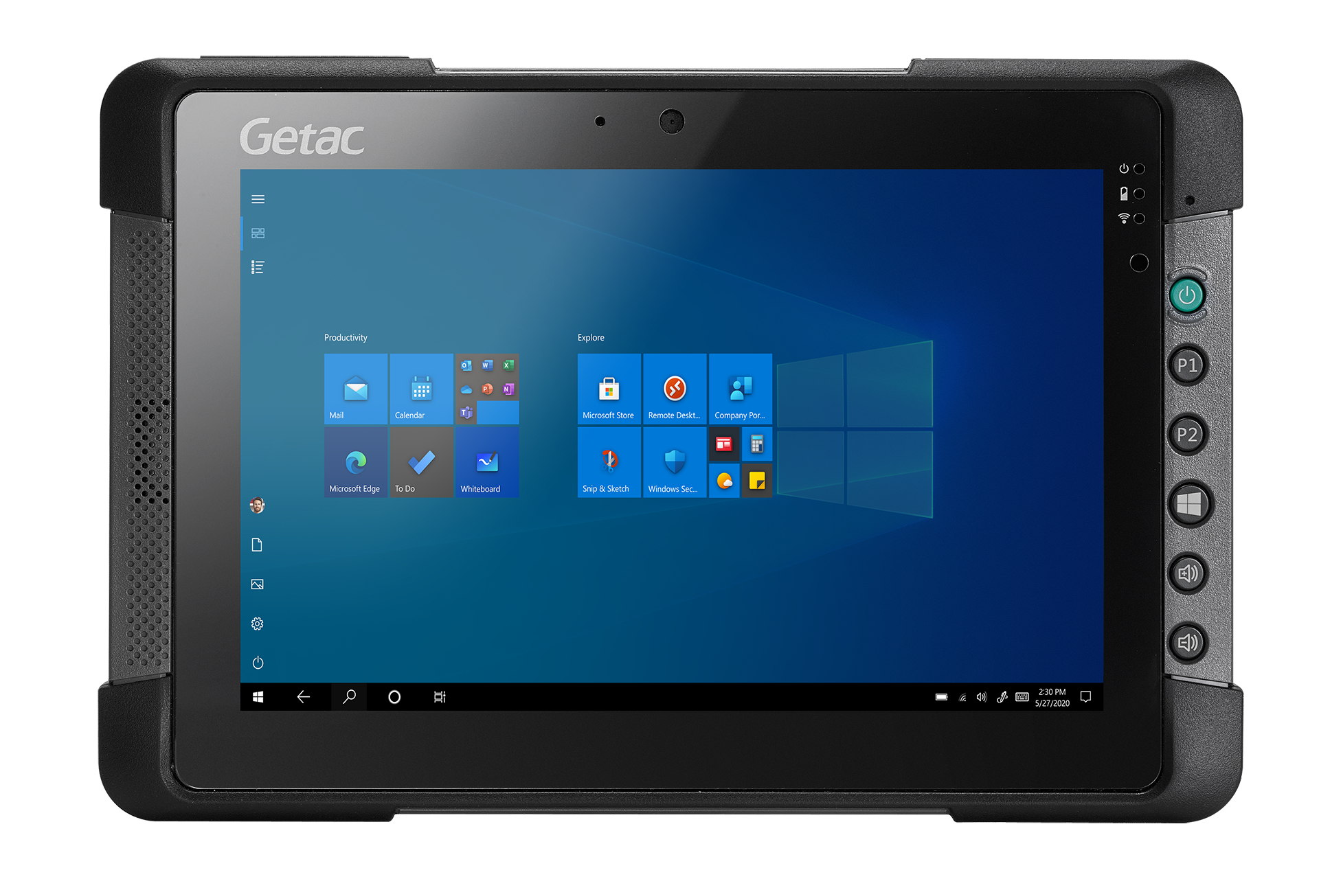 Getac T800 G2 128 GB 20.6 cm (8.1") Intel Atom® 4 GB Wi-Fi 6 (802.11ax) Windows 10 Pro Black