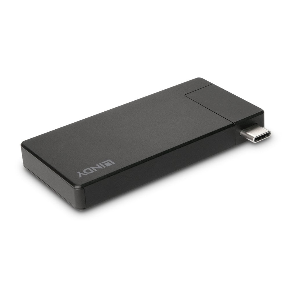Image of Lindy DST-Micro Wired USB 3.2 Gen 1 (3.1 Gen 1) Type-C Black