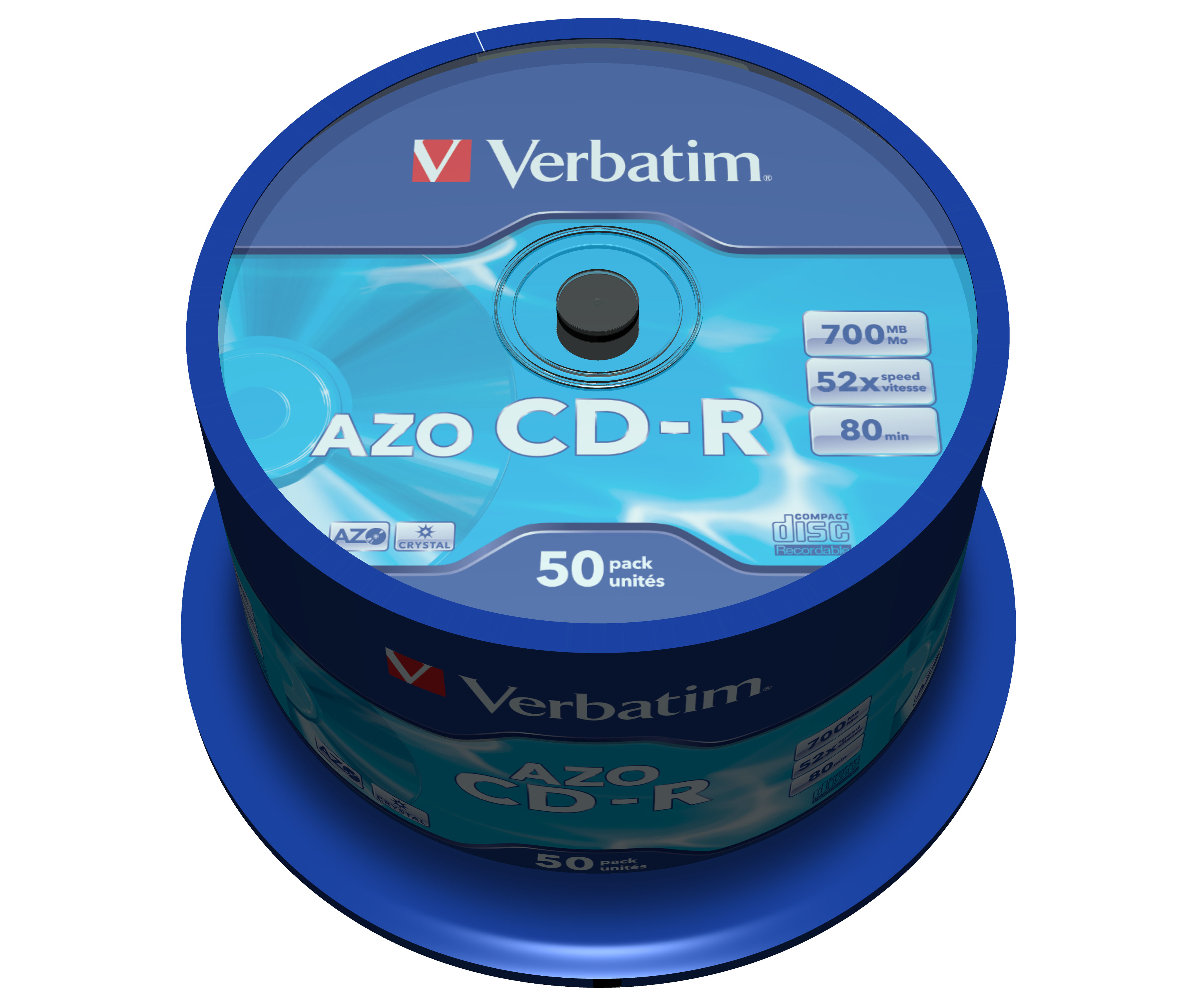 Image of Verbatim CD-R AZO Crystal 700 MB 50 pc(s)