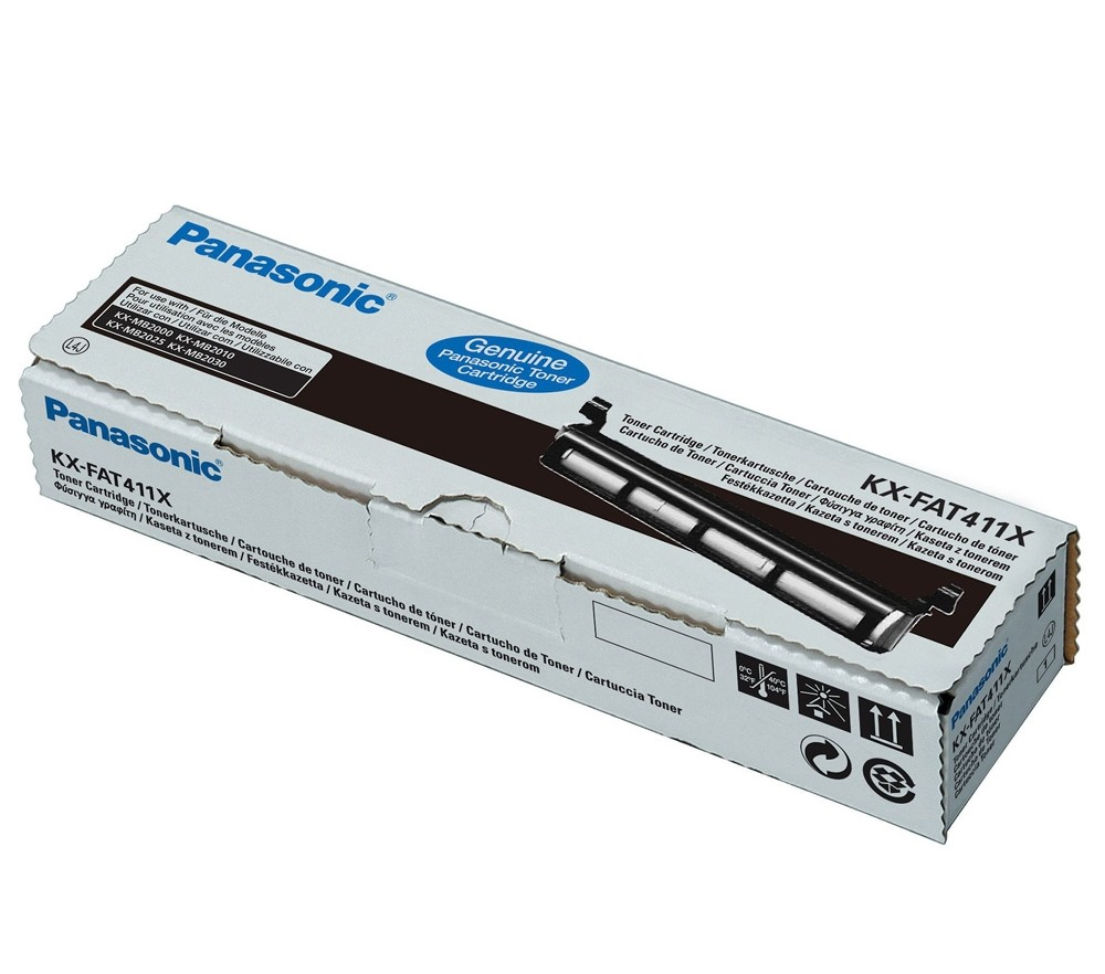 Image of Panasonic KX-FAT411X Toner/developer-unit, 2K pages for Panasonic...