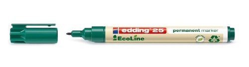 Edding 25 EcoLine permanent marker Bullet tip Green