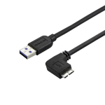 StarTech.com Slim Micro USB 3.0 Cable - M/M - Right-Angle Micro-USB - 0.5m (20in)