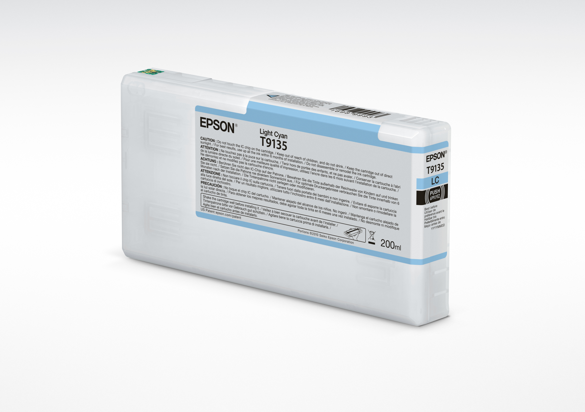 Image of Epson C13T913500/T9135 Ink cartridge light cyan 200ml for Epson...