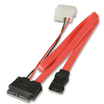 Lindy 1m Slim SATA cable Red