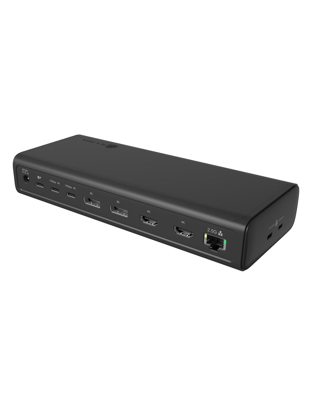 EU Product - - IB-DK7401-CU31 - 17-in-1 Notebook DockingStation, DisplayLink� DL7400 Chip, 6x Video (2x 8k, oder 6x 4K@60Hz),  140 W PD, 2,5 Gb LAN, Host C+A 10 Gbps thumbnail