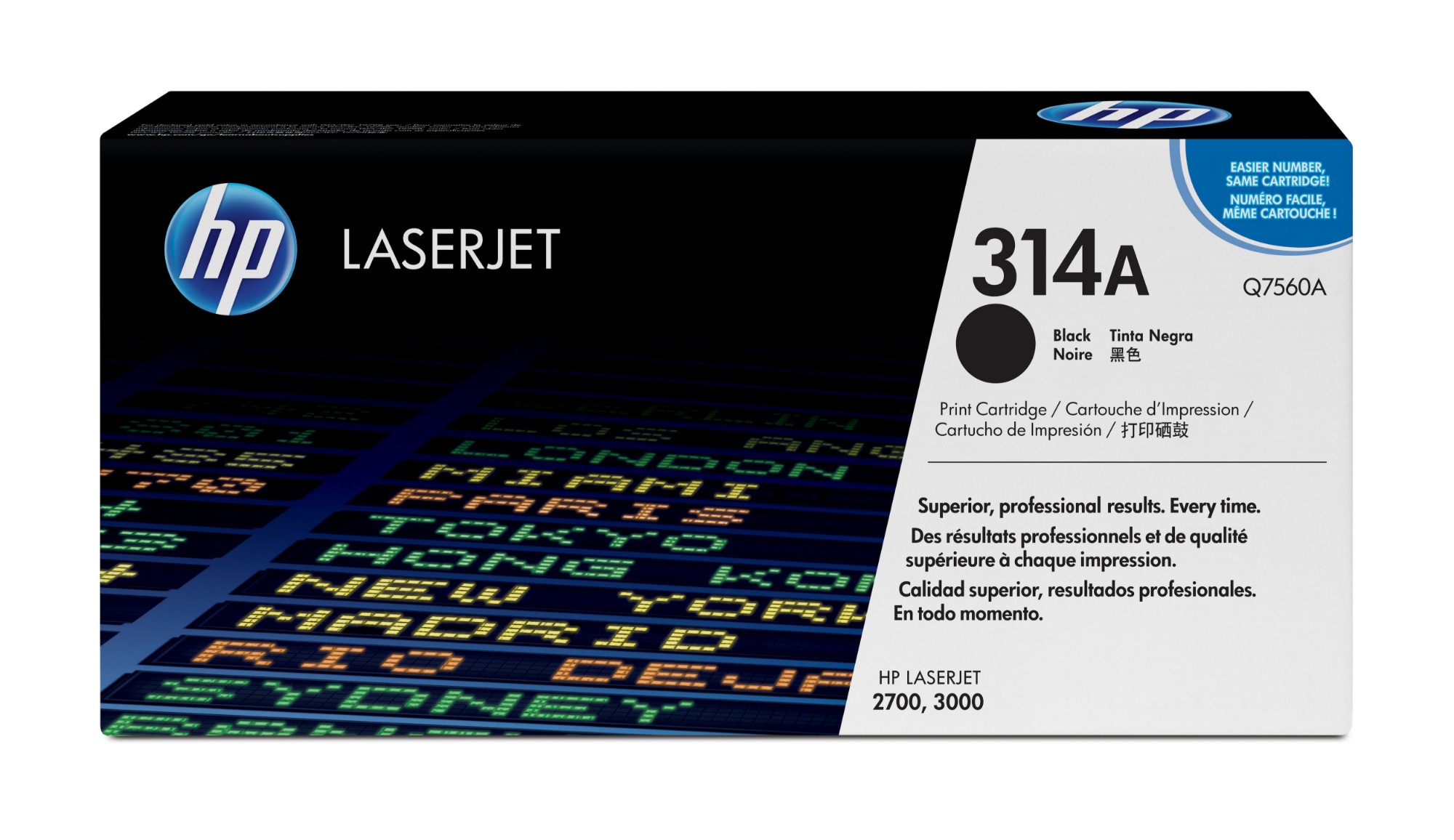 HP Q7560A/314A Toner cartridge black, 6.5K pages/5% for HP Color LaserJet 3000