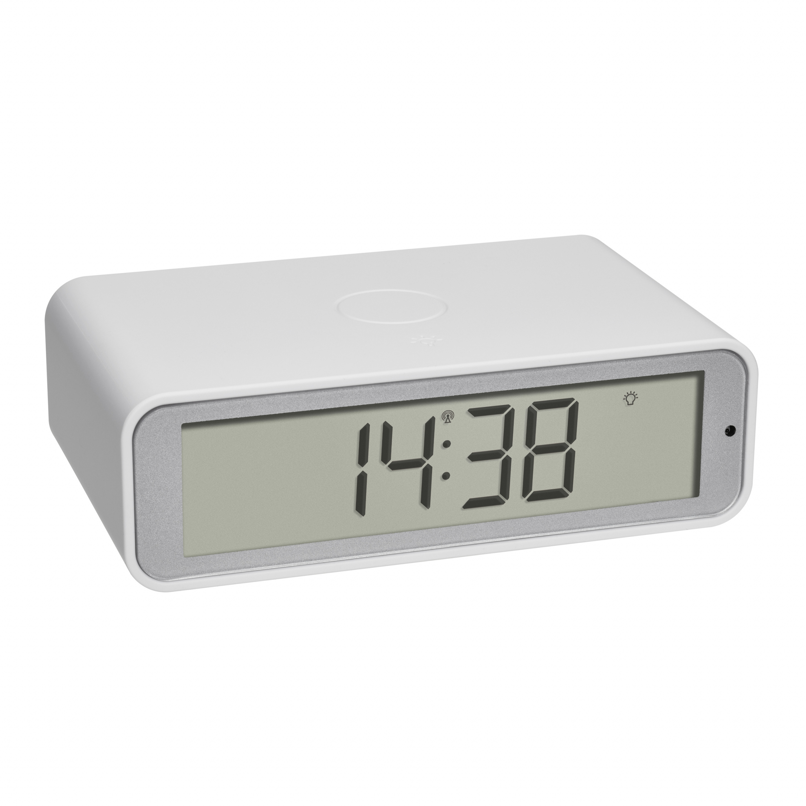 Image of TFA-Dostmann Twist - Digital alarm clock - Rectangle - White -...