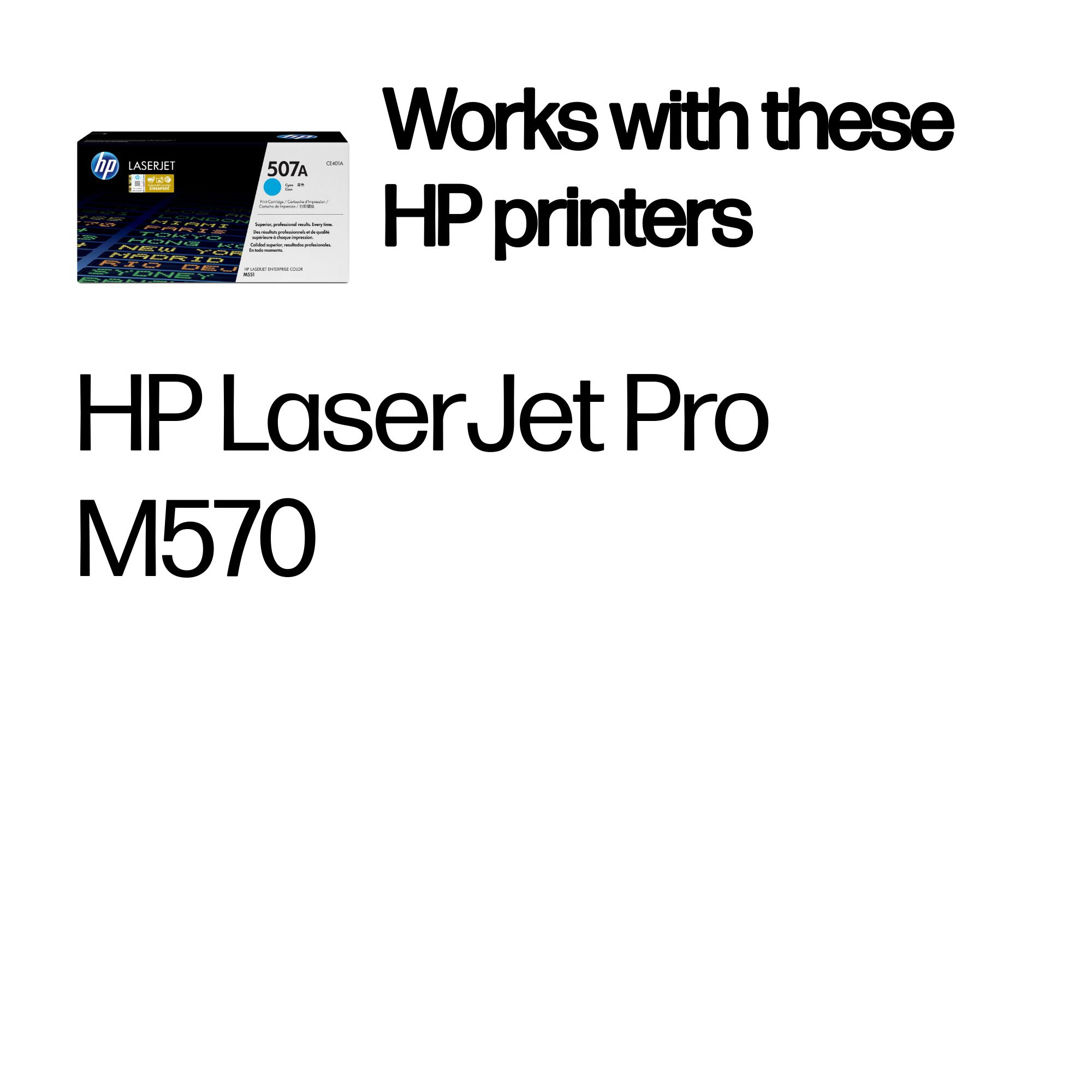 HP CE401A/507A Toner cartridge cyan, 6K pages ISO/IEC 19798 for HP LaserJet EP 500