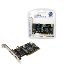 LogiLink 4-port FireWire PCI Card interfacekaart/-adapter