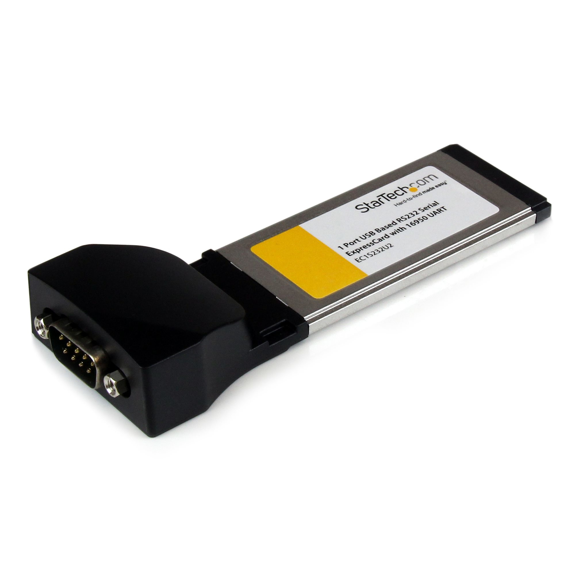 Image of StarTech.com 1 Port ExpressCard to RS232 DB9 Serial Adapter Card...