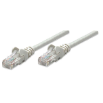 Intellinet Network Patch Cable, Cat5e, 1.5m, Grey, CCA, U/UTP, PVC, RJ45, Gold Plated Contacts, Snagless, Booted, Lifetime Warranty, Polybag