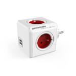 Allocacoc PowerCube Original USB Type E power extension 4 AC outlet(s) Indoor Red