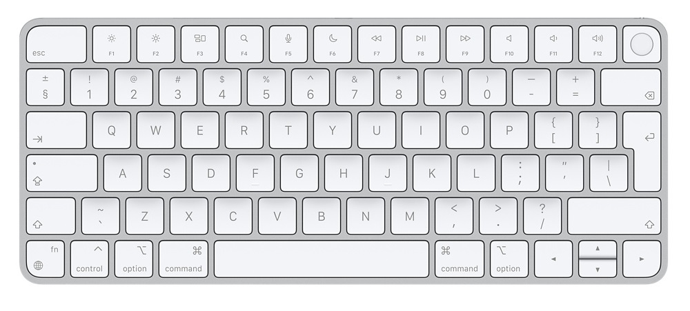 Image of Apple Magic keyboard USB + Bluetooth English Aluminium, White