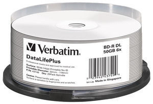 Verbatim DataLifePlus BD-R 50 GB 25 pc(s)