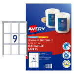 Avery 980011 printer label White Self-adhesive printer label