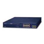 PLANET GS-4210-8P2S network switch Managed Gigabit Ethernet (10/100/1000) Power over Ethernet (PoE) 1U Blue