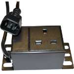 Videk IEC C14 Plug to UK Mains Socket 3Mtr Cable Rated to 10amp Only Black