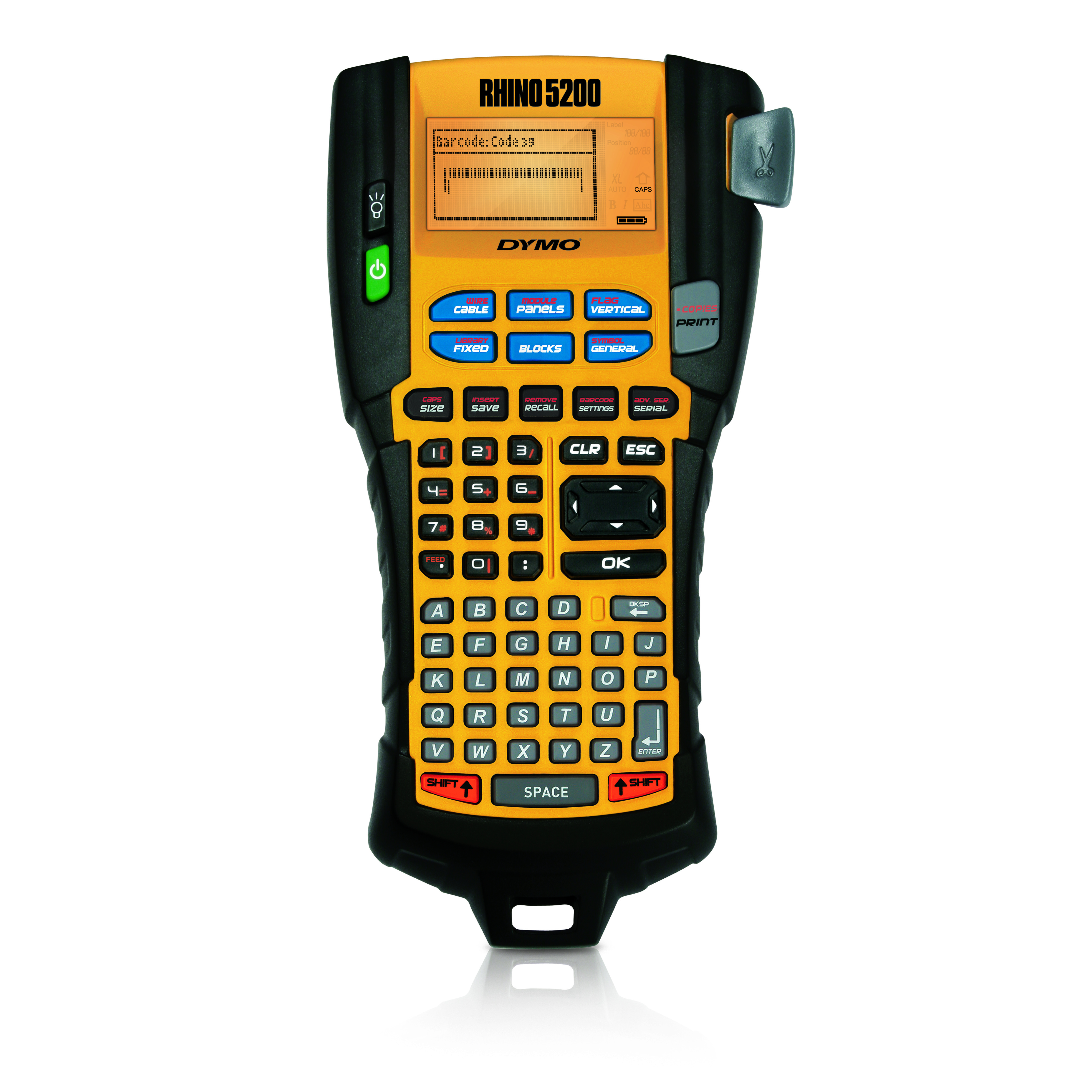 Image of DYMO RHINO 5200 label printer Thermal transfer 180 x 180 DPI ABC