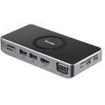 D-Link DUB-M820 interface hub USB Type-C 5000 Mbit/s Black, Metallic