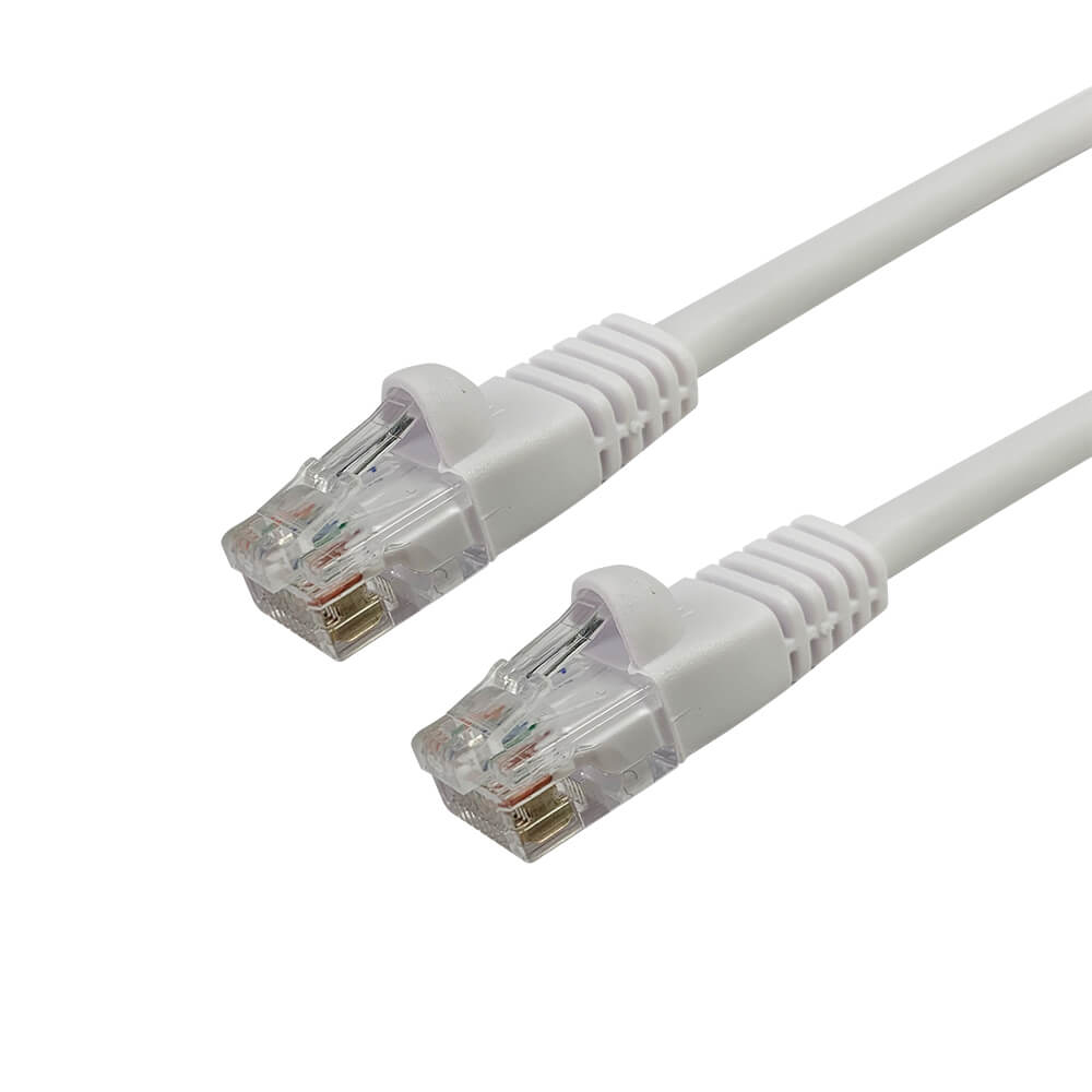 Videk Enhanced Cat5e Booted UTP RJ45 to RJ45 Patch Cable White 10Mtr