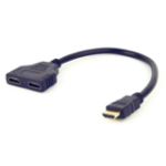 Gembird DSP-2PH4-04 HDMI cable HDMI Type A (Standard) 2 x HDMI Type A (Standard) Black