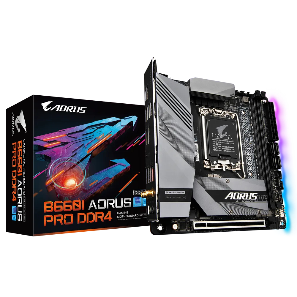Image of Gigabyte B660I AORUS PRO DDR4 motherboard Intel B660 LGA 1700 mini ITX