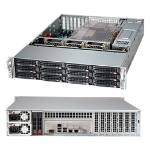 Supermicro SuperChassis 826BAC4-R1K23LPB Rack Black 1200 W