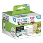DYMO Authentic LabelWriter Durable Labels | 25mm x 25mm | White Poly | 2 Rolls of 850 (1,700 Self-Adhesive Labels) | High-Performance | For LabelWriter Label Makers