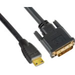 Astrotek Mini HDMI to DVI Cable 60cm - 19 pins Male to 24+1 pins Male 30AWG OD6.0mm Gold Plated Black PVC Jac