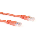 ACT Oranje 1 meter U/UTP CAT6A patchkabels met RJ45 connectoren