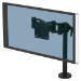 Fellowes Vista Single Monitor Arm - Monitor Mount for 10KG 32 Inch Screens - Adjustable Monitor Desk Mount - Pan 180° Rotation 360°, VESA 75 x 75/100 x 100 - Black