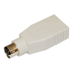 Videk USB A Socket to PS2 Mini 6 Din Plug Adapter