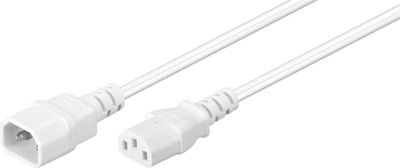 Image of Microconnect PE040605W power cable White 0.5 m C14 coupler C13 coupler