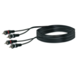 Schwaiger 3m 2 x RCA m/m audio kabel Zwart