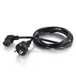 C2G 2m 90° Power Cord Black