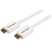 StarTech.com Cable HDMI de alta velocidad de 3m - Macho a Macho - CL3 Instalación en Pared - Ultra HD 4k x 2k - Blanco
