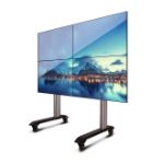 B-Tech SYSTEM X - 2 x 2 Universal Mobile Videowall Mounting System with Micro-Adjustment for 46-60" screens