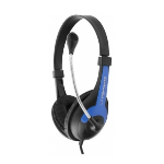 Esperanza EH158B headphones/headset Wired Head-band Music Black, Blue