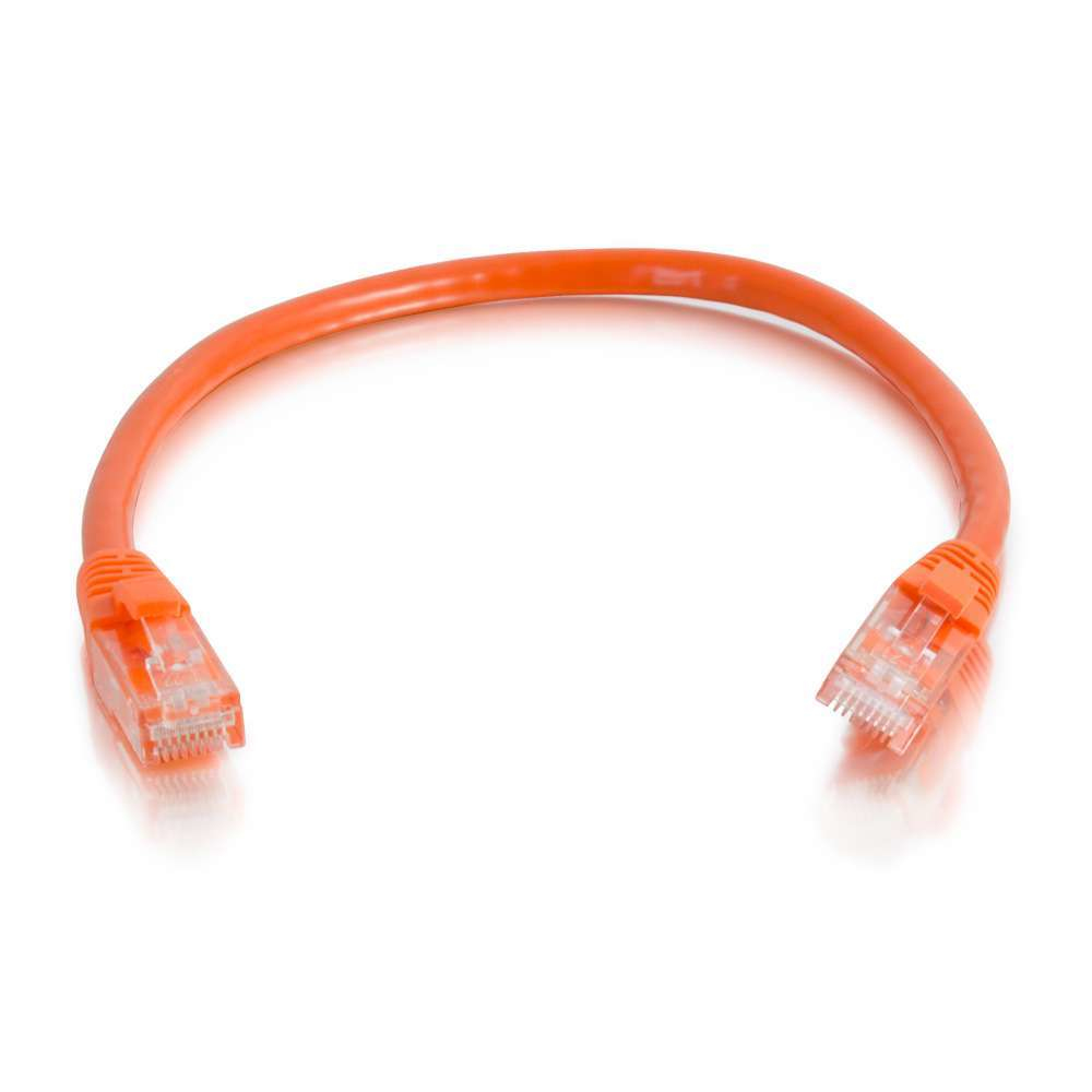 Image of C2G 1m Cat6 Booted Unshielded (UTP) Network Patch Cable - Orange