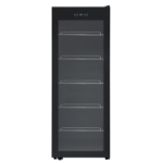 electriQ 86 Bottle Freestanding Wine Cooler - Black