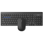 Rapoo 8100M keyboard Mouse included Universal USB + Bluetooth QWERTY Dark Grey