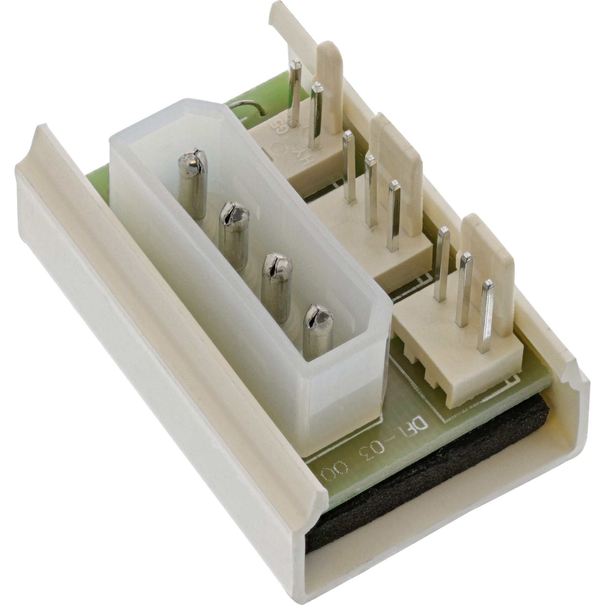 Image of InLine PC Fan Multi Power Port Adapter Molex 5.25" to x 2 Fan Power