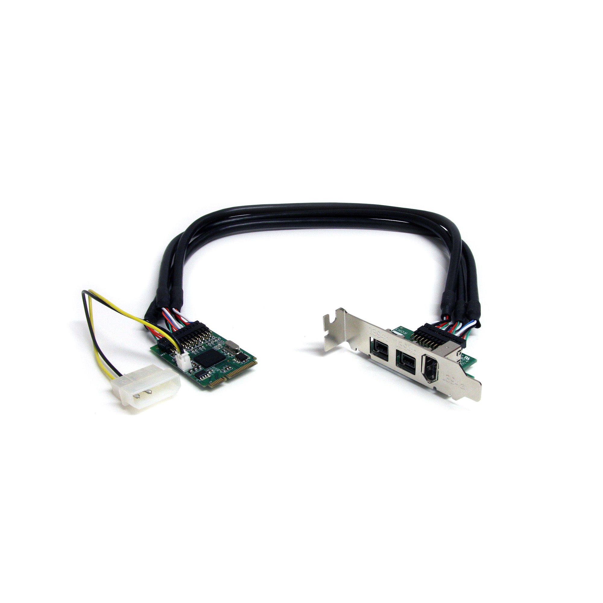 Image of StarTech.com 3 Port 2b 1a 1394 Mini PCI Express FireWire Card Adapter