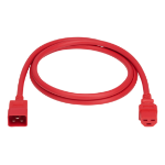 Eaton P035-005-ARD power cable Red 59.1" (1.5 m) IEC C20 C21 coupler