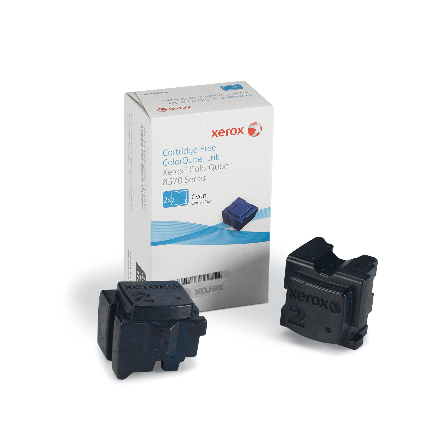 Xerox 108R00931 Dry ink in color-stix cyan twin pack, 2x4.4K pages Pack=2 for Xerox ColorQube 8570