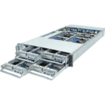 GIGABYTE H263-S64-IAW1 Intel C741 LGA 4677 (Socket E) Rack (2U) Zwart, Staal