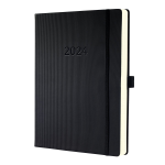 Sigel C2404 appointment book Daily appointment book 480 pages Black