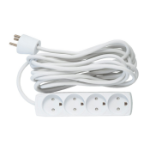 Microconnect GRU00450WDK power extension 5 m 4 AC outlet(s) Indoor White