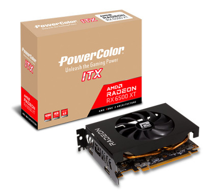 Image of PowerColor AXRX 6500XT 4GBD6-DH graphics card AMD Radeon RX 6500...