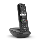 Gigaset AS690 Analoge-/DECT-telefoon Nummerherkenning Zwart